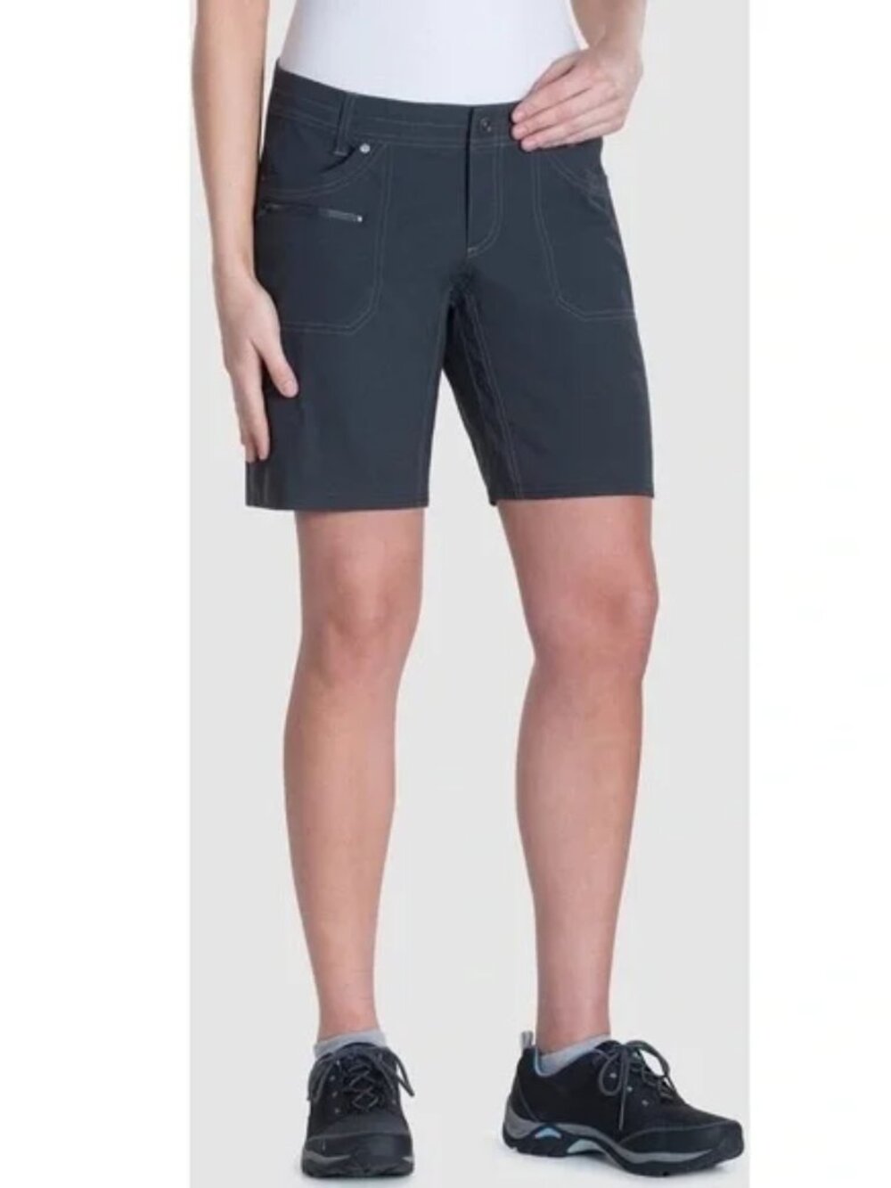 Shorts (Kuhl): Outdoors/hiking, dark grey, roll-up, Size 10